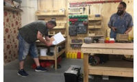 Covers Bognor Regis donates materials to Men's Shed