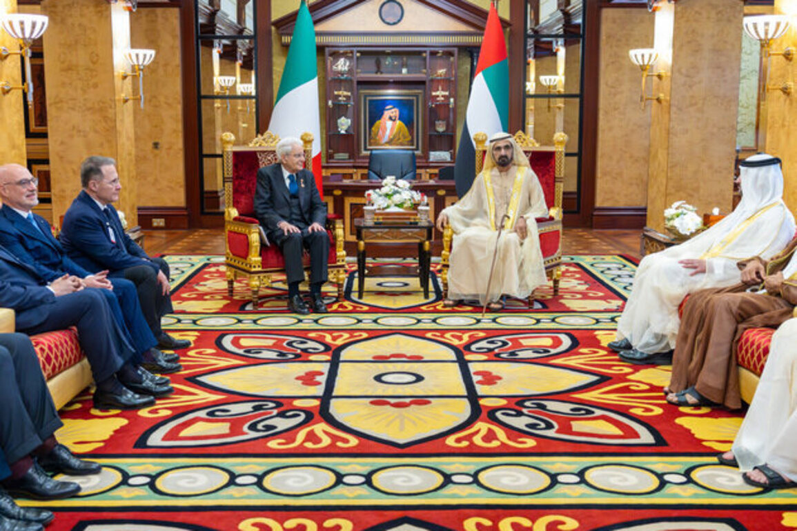 Mohammed bin Rashid meets with President of Italy