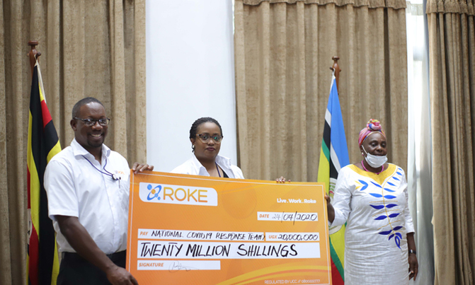ROKE Telkom gives sh20m for COVID-19 ROKE Telkom gives sh20m for COVID-19