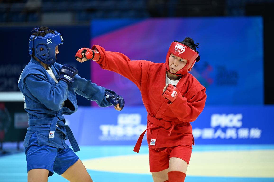 (SP)CHINA-CHENGDU-THE WORLD GAMES 2025-SAMBO-WOMEN'S COMBAT -54KG FINALS BRONZE MEDAL BOUT (CN)