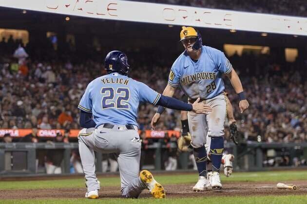 Logan Henderson's strong pitching helps Brewers pull away from Giants