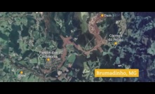  An aerial view showing the aftermath of the January dam collapse at Brumadinho in Brazil