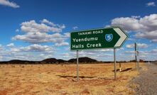  The start of the Tanami Road