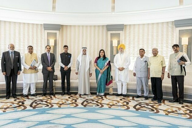 Nahyan bin Mubarak receives multi-party parliamentary delegation from India