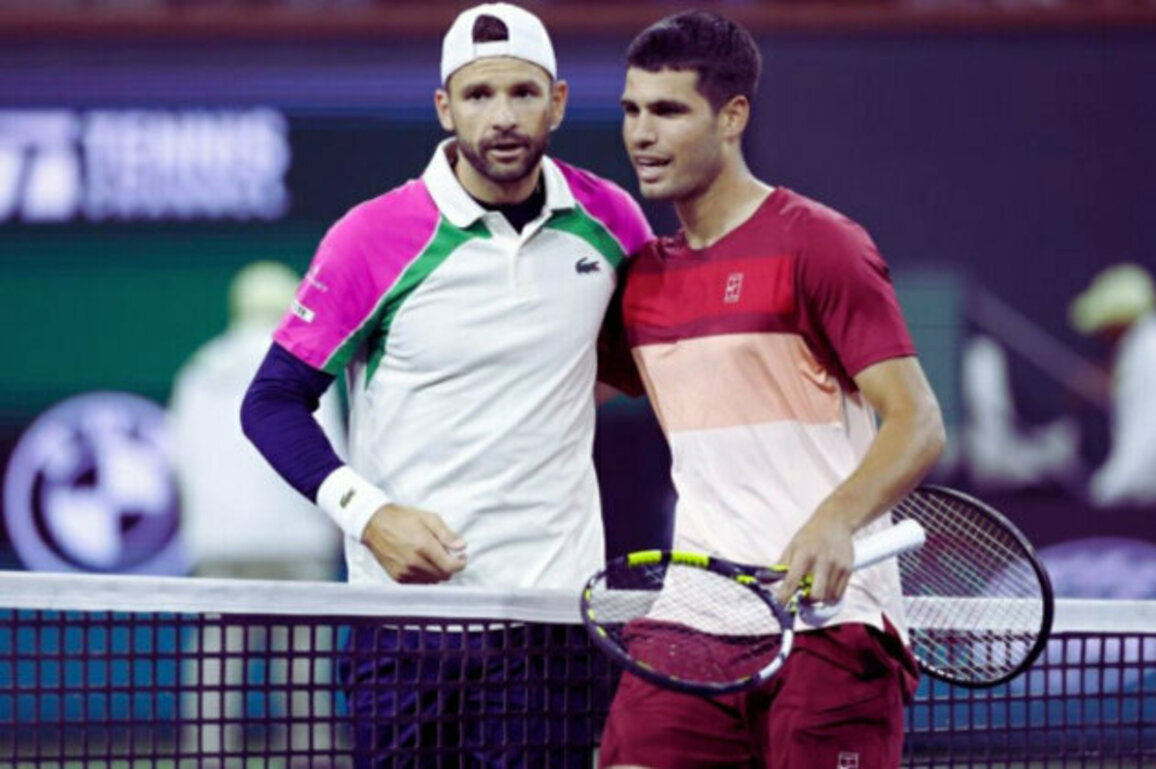 Bulgarian Tennis Star Dimitrov Defeated by Alcaraz in Indian Wells