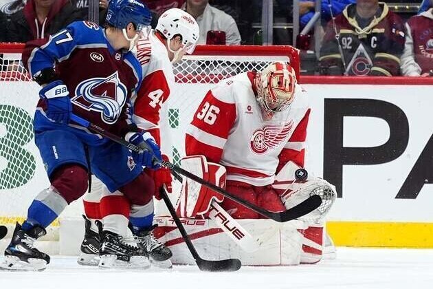 John Gibson, Red Wings return favor, shut out Avalanche