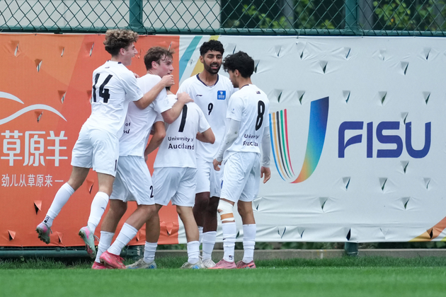 (SP)CHINA-DALIAN-FOOTBALL-FISU UNIVERSITY WORLD CUP-CHN VS NZL(CN)