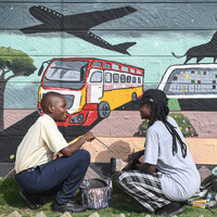 KENYA-NAIROBI-CHINESE-BUILT RAILWAY-MURAL-EVENT