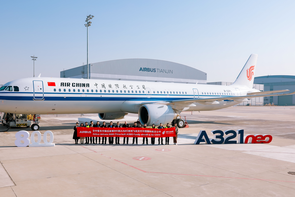 CHINA-TIANJIN-AIRBUS-CHINA-ASSEMBLED-AIRCRAFT-800TH DELIVERY (CN)