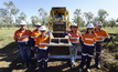  Adani workers on site at the Carmichael coal project area in Queensland.