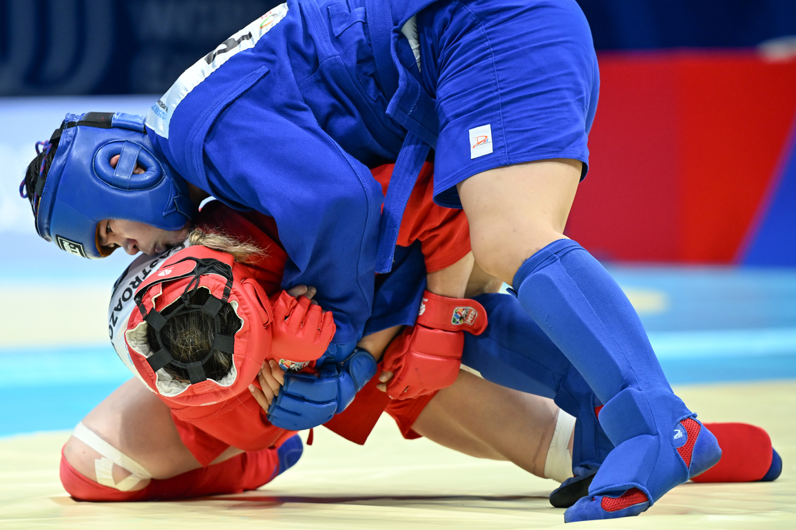 (SP)CHINA-CHENGDU-THE WORLD GAMES 2025-SAMBO-WOMEN'S COMBAT -80KG FINALS BRONZE MEDAL BOUT (CN)
