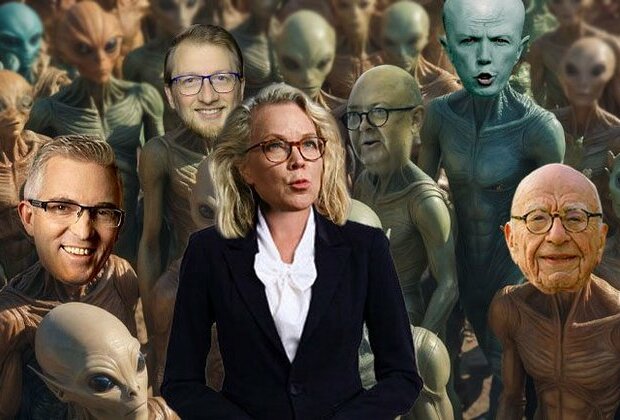 Laura Tingle and aliens at the ABC