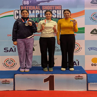 NSCC: Manu Bhaker, Simranpreet Kaur Brar strike gold in women's 25m sports pistol