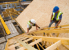 Eco house under construction 