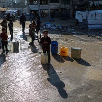 MIDEAST-GAZA CITY-CHILDREN-WATER
