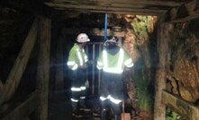 Work underground at Talisman deeps.