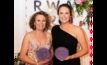  Jo Palmer from New South Wales (pictured on the right) is the 2019 AgriFutures Rural Women's Award National winner while Victoria's Claire Moore (left) was awarded National Runner Up. Picture courtesy Agrifutures.