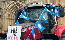 Tractors take to streets in slow drive to urge councillors to reject Budget proposals