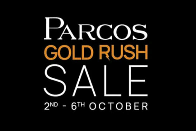 Parcos' 1st ever mega sale-Parcos Gold Rush from October 2nd to 6th October, 2022
