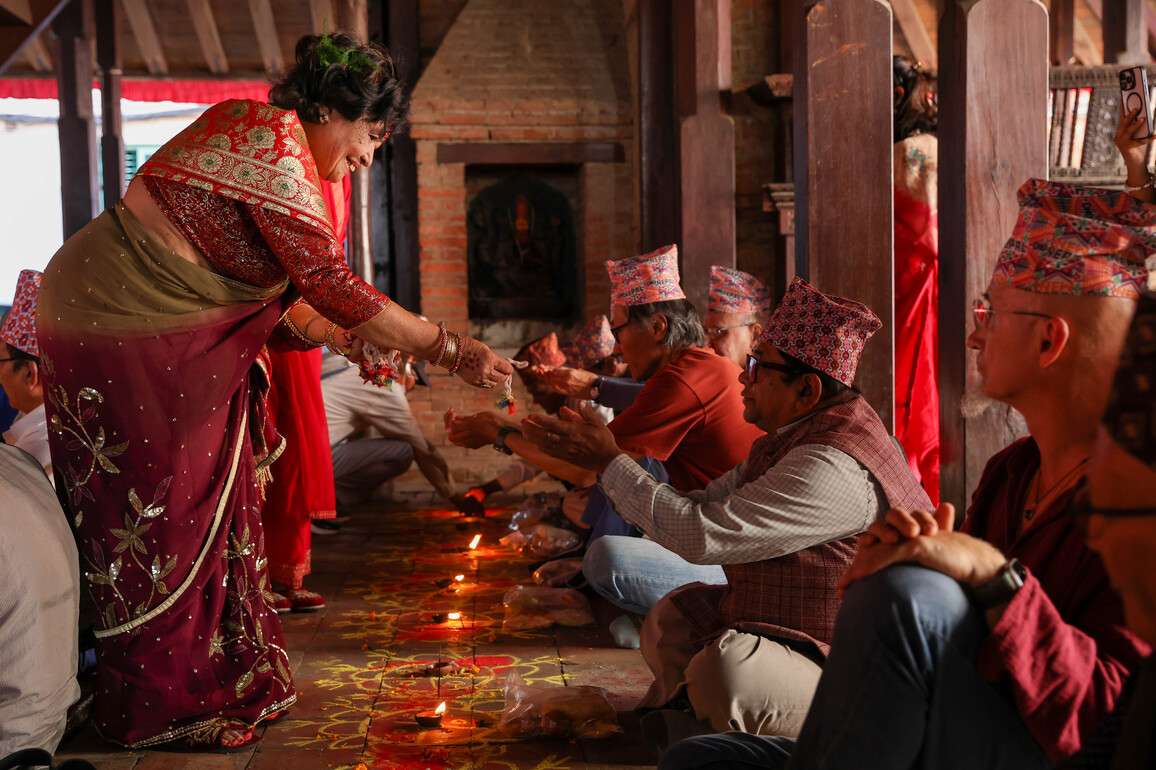 NEPAL-KATHMANDU-TIHAR FESTIVAL-MASS BHAI TIKA CEREMONY
