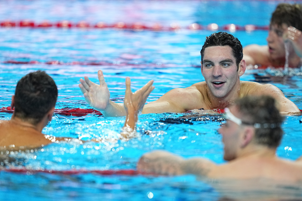 (SP)SINGAPORE-WORLD AQUATICS CHAMPIONSHIPS-SWIMMING-MEN 100 FREESTYLE