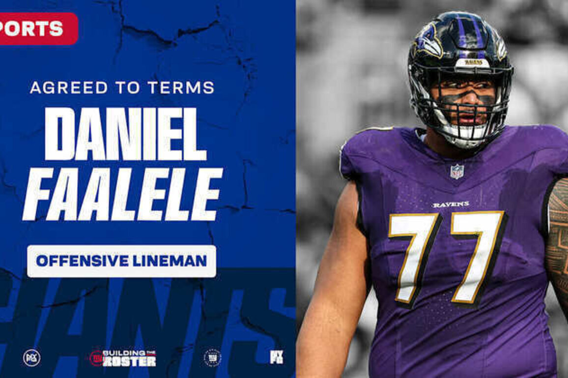 Giants agree to terms with OL Daniel Faalele, pending physical