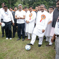 Dharmendra Pradhan presides over kick-off programme for distribution of footballs as part of F4S