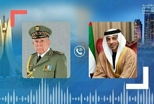 Algeria's Chief of Staff of People's National Army condemns repeated terrorist Houthi attacks on UAE in phone call with Mansour bin Zayed