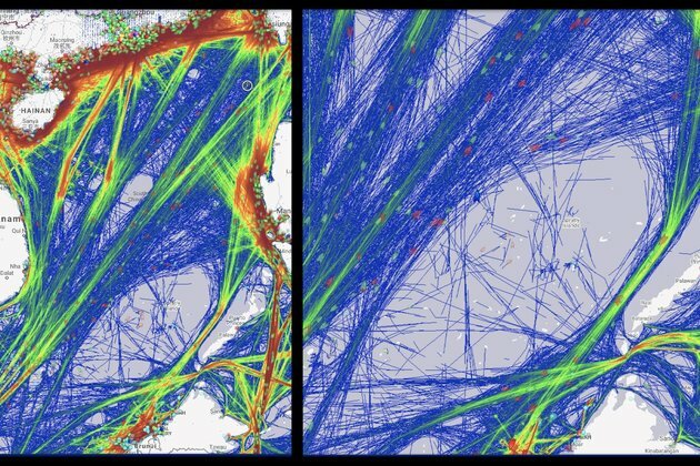 Data Show Commercial Shipping Avoids Hotspots in South China Sea