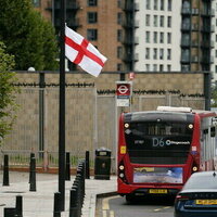 English flags hoisted across UK as tensions over migration rise 