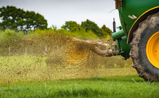 A Somerset farmer has blamed a weather app after heavy rain caused slurry to run off