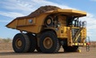  Caterpillar’s first battery electric 793 large mining truck being demonstrated at the company’s Tucson Proving Ground