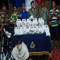 Punjab: BSF nabs smuggler along with 7 kgs of heroin in Ferozepur
