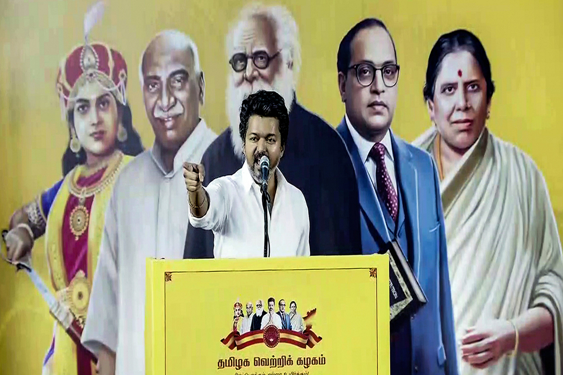 TVK's Vijay urges caution, blames drainage failures for rain havoc in Tamil Nadu
