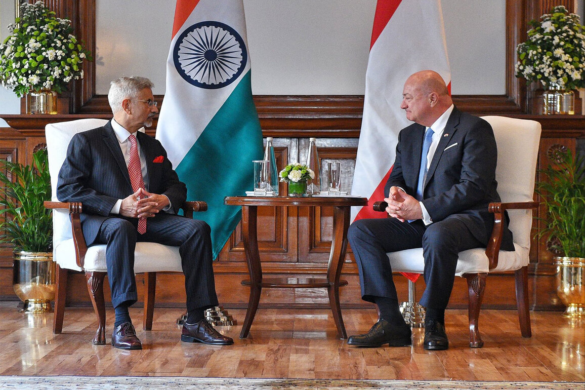 "New avenues for greater cooperation": EAM Jaishankar meets Austrian Chancellor Christian Stocker on his maiden India visit