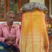 Asia Album: Traditional wooden drums made in Sri Lanka