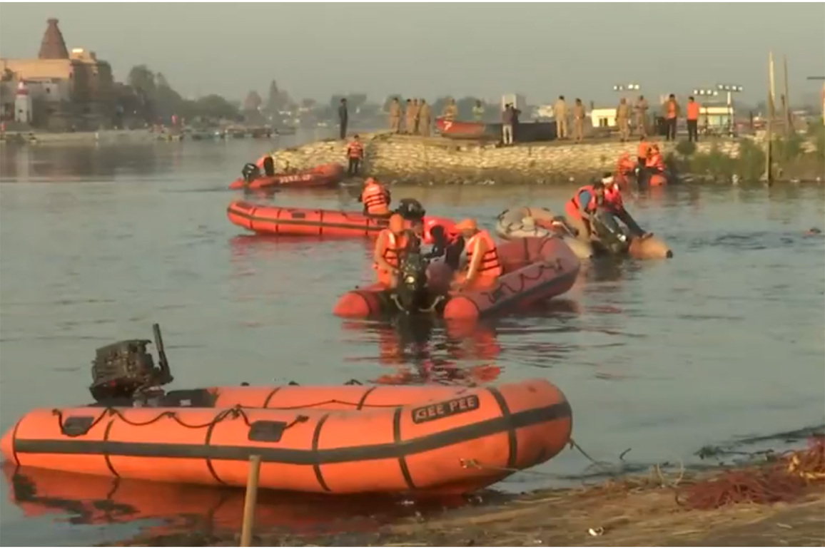 Rescue operations underway after 10 killed in boat capsize in Mathura; PM announces ex gratia of 2 lakh each for deceased's kin