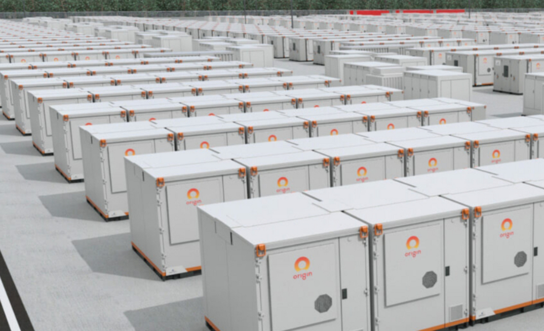 An artist's impression of the battery energy storage system at Eraring.