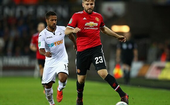 Luke Shaw ng'ali mu nsiike Luke Shaw ng'ali mu nsiike