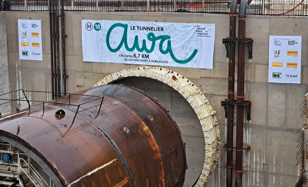 The TBM Ferrovial will use on a section of the Paris Metro extension project will be powered by electricity from renewable sources. Credit: Ferrovial