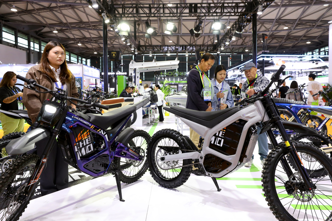 CHINA-SHANGHAI-BICYCLE FAIR-OPENING (CN)