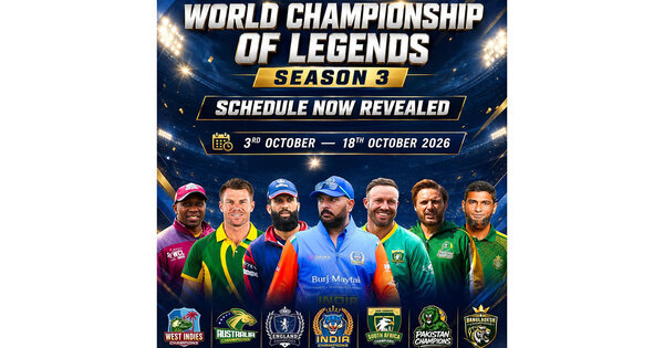 World Championship of Legends to return for third season from October 3