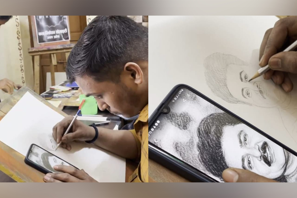 Lucknow artists paint portraits to honour late actor Satish Shah