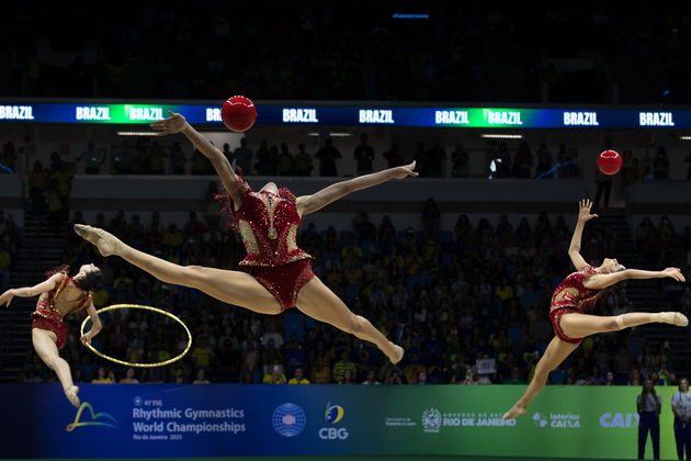 (SP)BRAZIL-RIO DE JANEIRO-RHYTHMIC GYMNASTICS-FIG WORLD CHAMPIONSHIPS-GROUP ALL-AROUND-FINAL