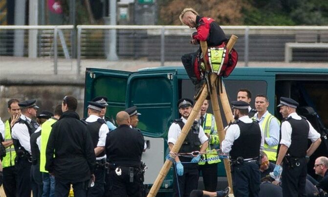 Black Lives Matter protesters shut London airport Black Lives Matter protesters shut London airport
