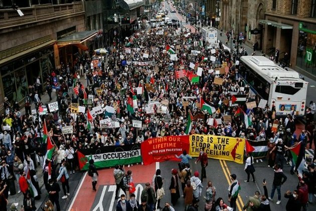March in support of Palestine organized in New York