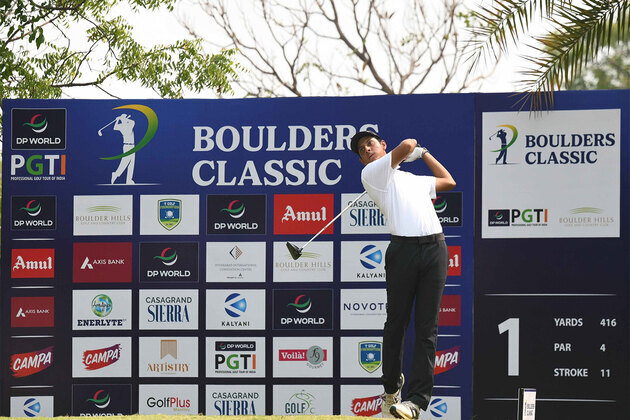 Boulders Classic 2026: Local lad Vishesh Sharma takes a one-shot lead on Day 1