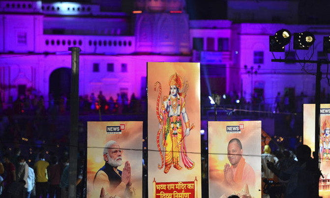 Modi writes 'golden history' launching Hindu temple on Kashmir anniversary Modi writes 'golden history' launching Hindu temple on Kashmir anniversary