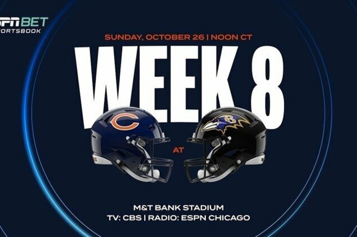 How to watch, listen to, stream Bears-Ravens Week 8 game