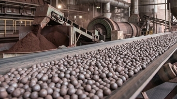 Pelotas de minério de ferro